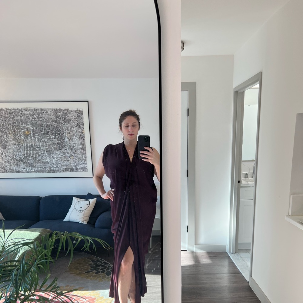 Maria + Cornejo burgundy gown. Worn once.